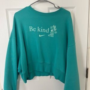 be kind cropped sweatshirt nike